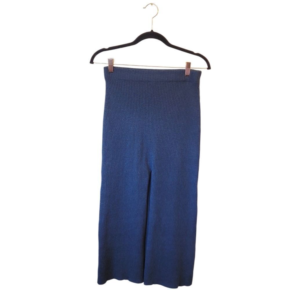 Modern Citizen Blue Stretch Knit Midi Skirt Women's Size S